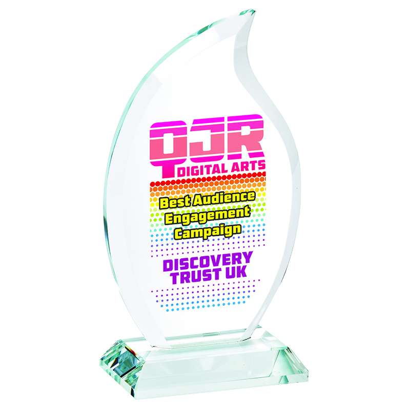 Clear Glass Flame Stand for Colour Printing (In Presentation Case) – Clear