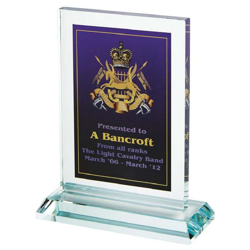 Clear Glass Rectangle for Colour Printing (In Presentation Case) – Clear