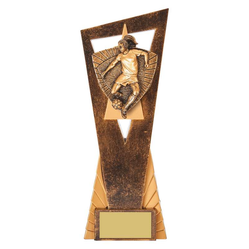 Antique Gold Edge Female Football Award – Ant Gold