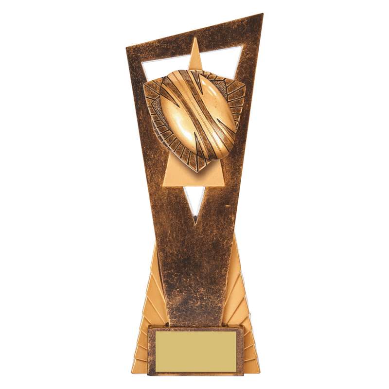 Antique Gold Edge Rugby Ball Award – Ant Gold
