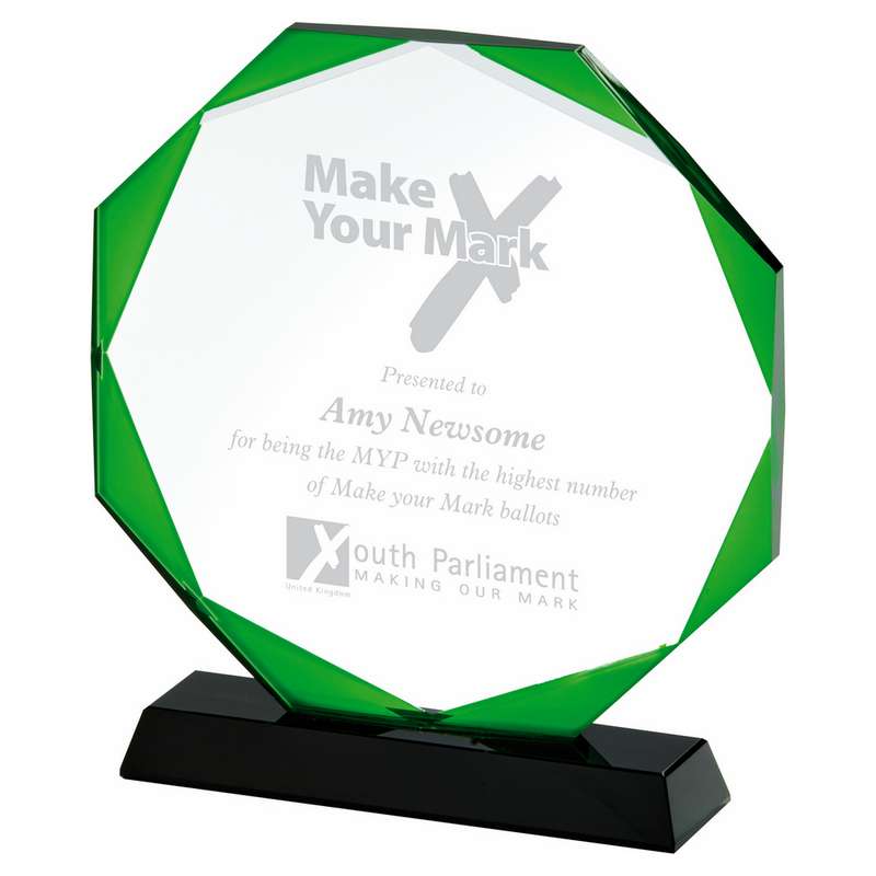 Crystal with Green “Halo” ( in Presentation Case) – Green