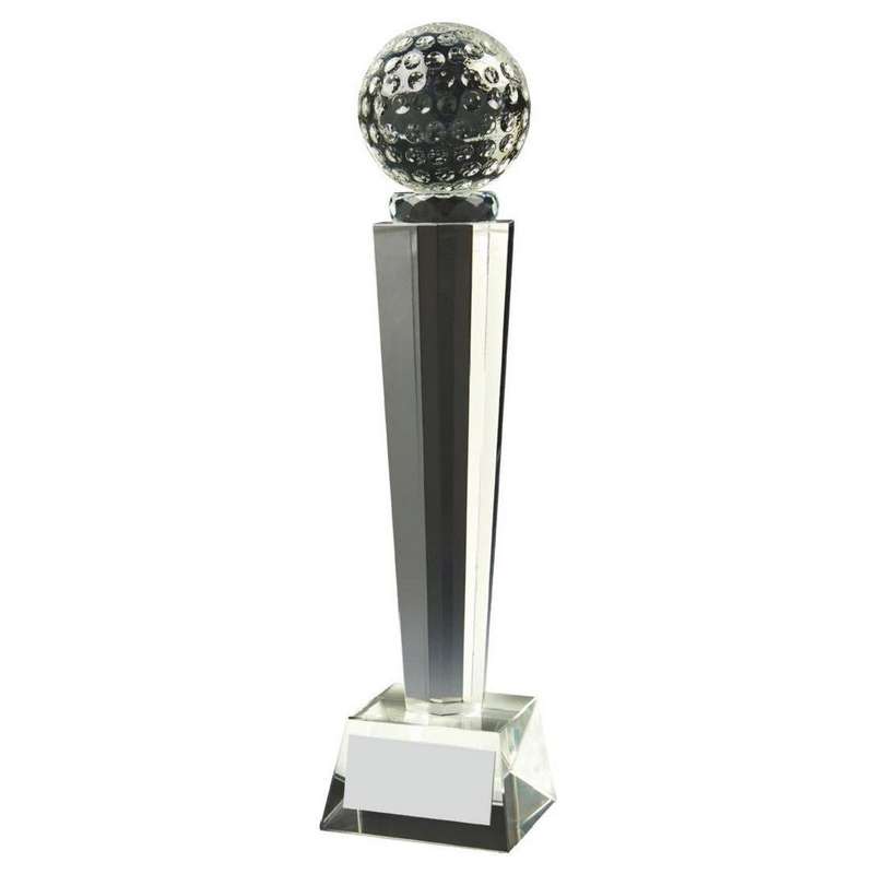 Crystal Column Golf Ball Award (In Presentation Case) – Clear