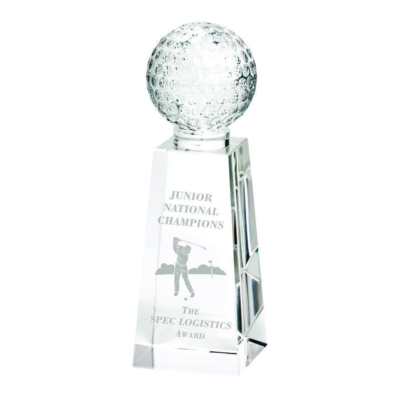 Crystal Golf Ball Column (In Presentation Case) – Clear