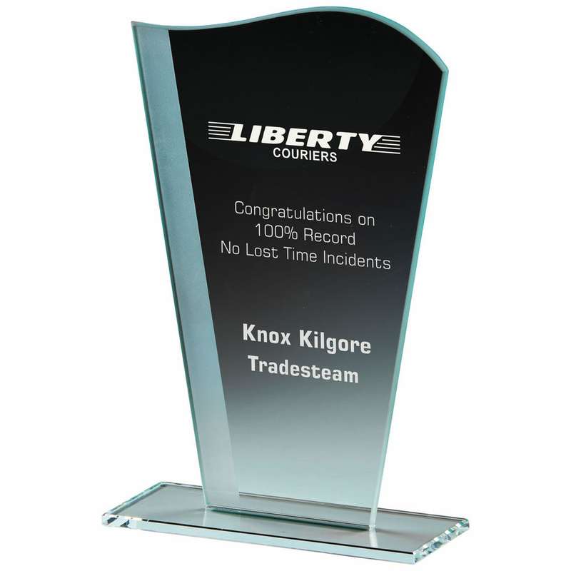 Wave Jade Glass Award – Clear