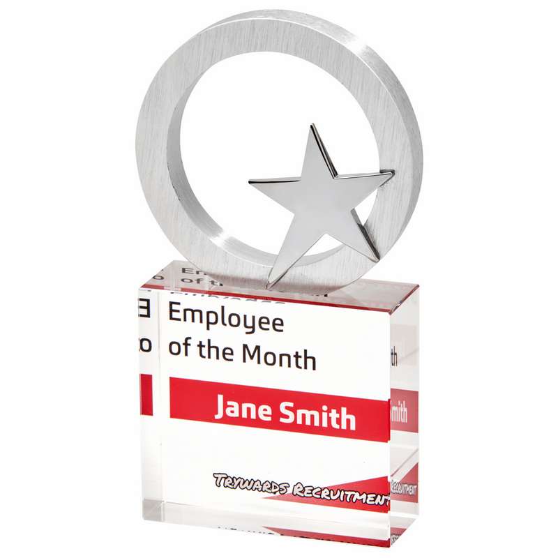 Metal/Crystal Star Award – Clear