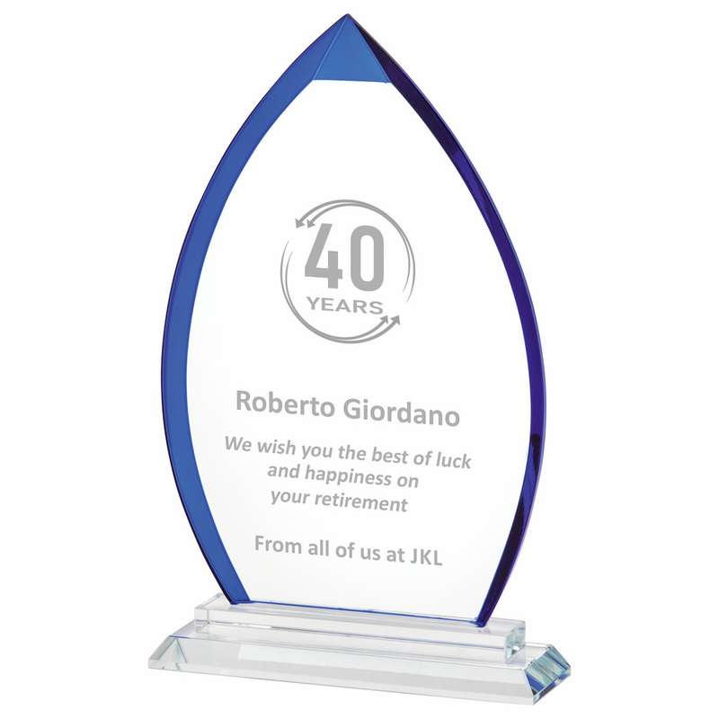 Blue Glass Stand – Blue