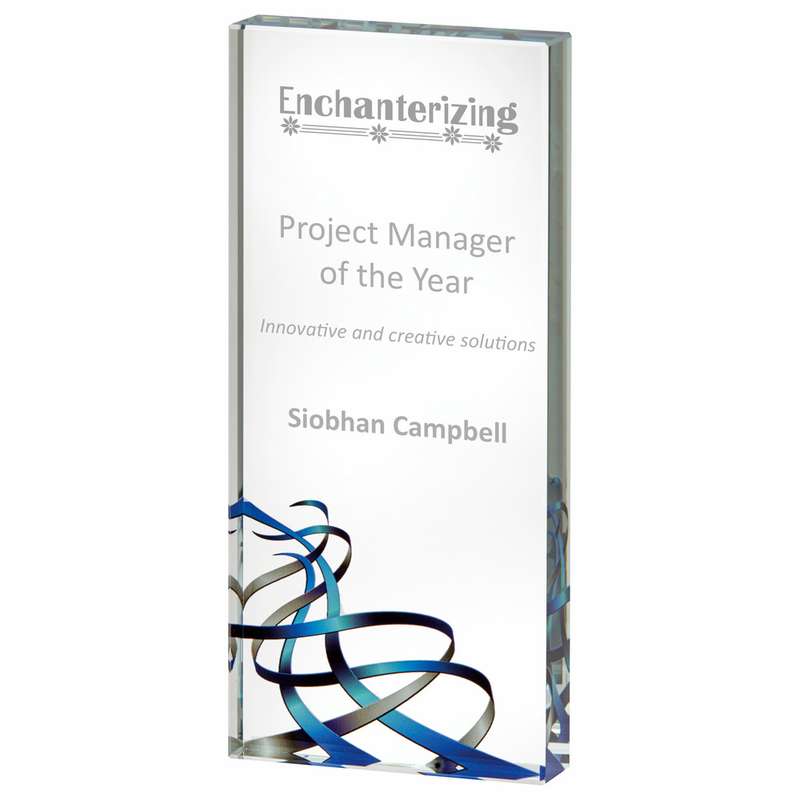 Blue Ribbon Glass Block – Blue