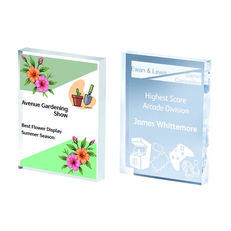 Acrylic Tombstone – Clear