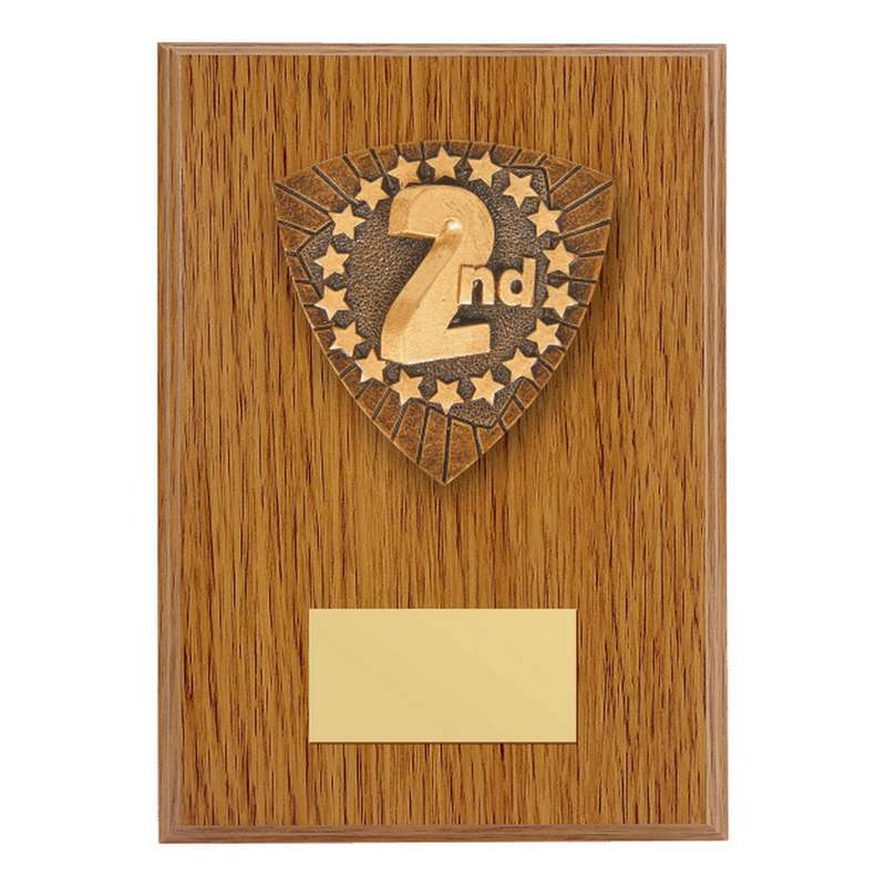 Wood Plaque with Resin 2nd Trim – Light Oak
