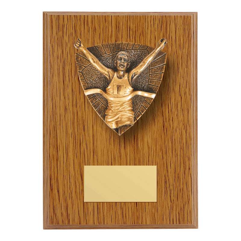 Wood Plaque with Resin Male Runner Trim – Light Oak