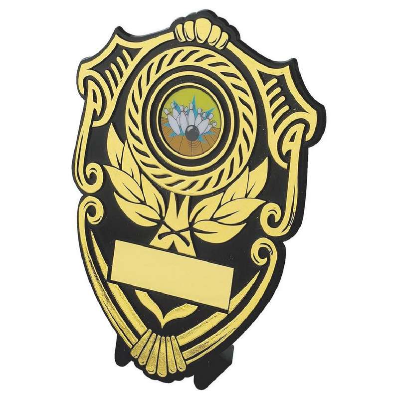 Black Plastic Shield Award – Gold/Black