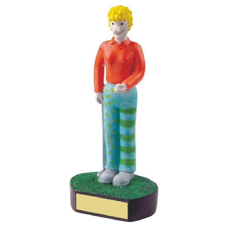 Female Golfer Novelty Golf Trophy – Multicoloured