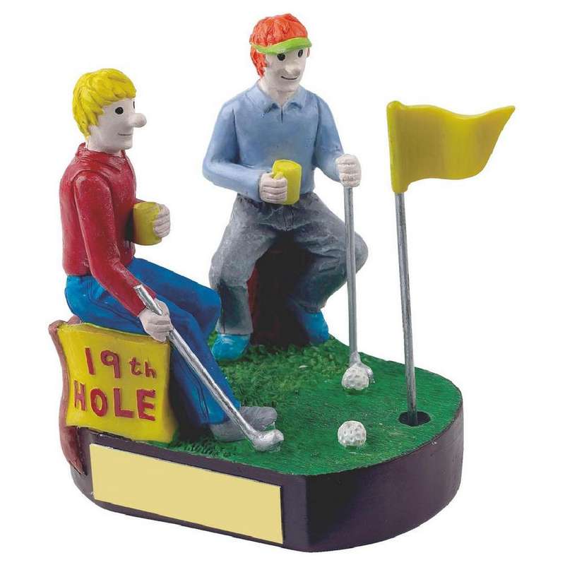 19th Hole Novelty Golf Trophy – Multicoloured