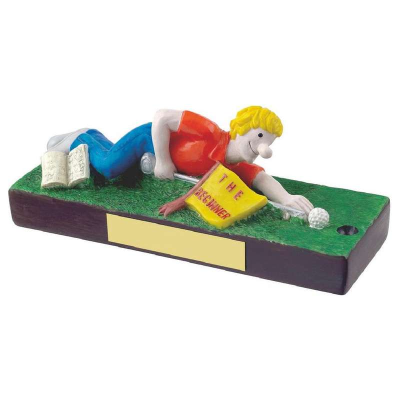 The Beginner Novelty Golf Trophy – Multicoloured