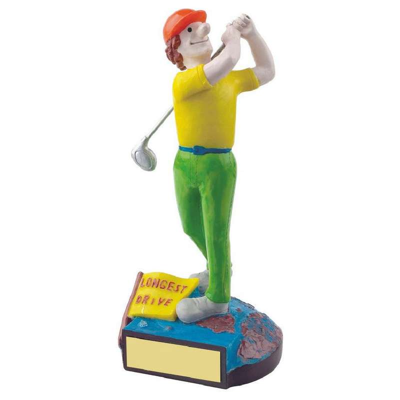 Longest Drive Novelty Golf Trophy – Multicoloured