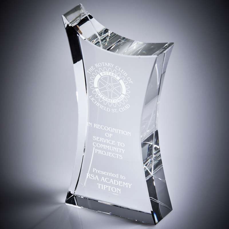 Crystal Football Stand – Clear