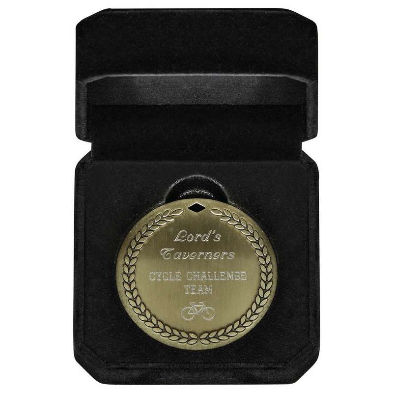 Luxury Medal Box to fit 60mm Medal (plate not included) – Black