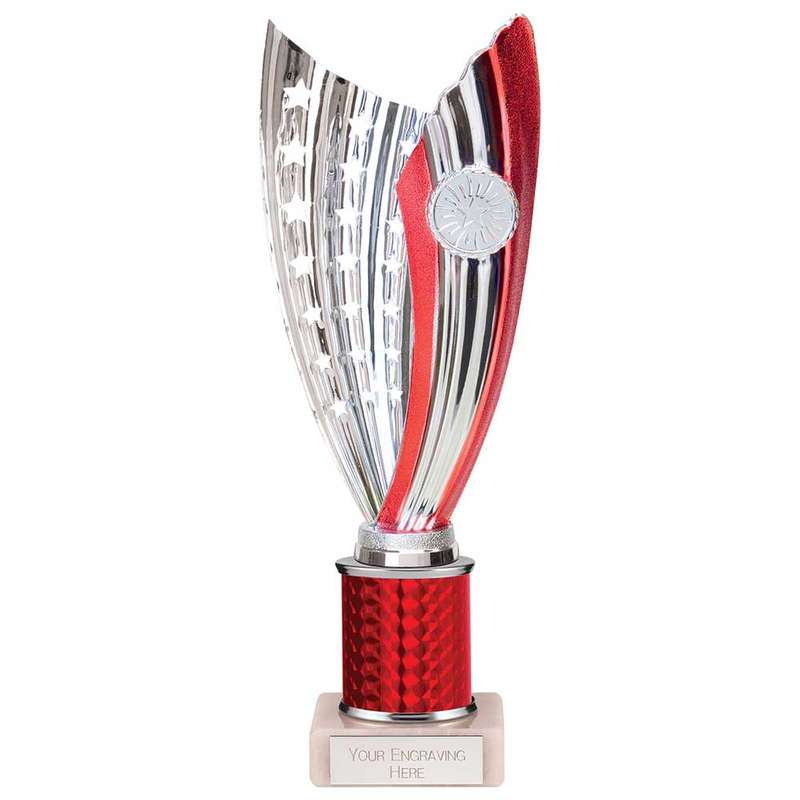 Glamstar Plastic Tube Trophy Red