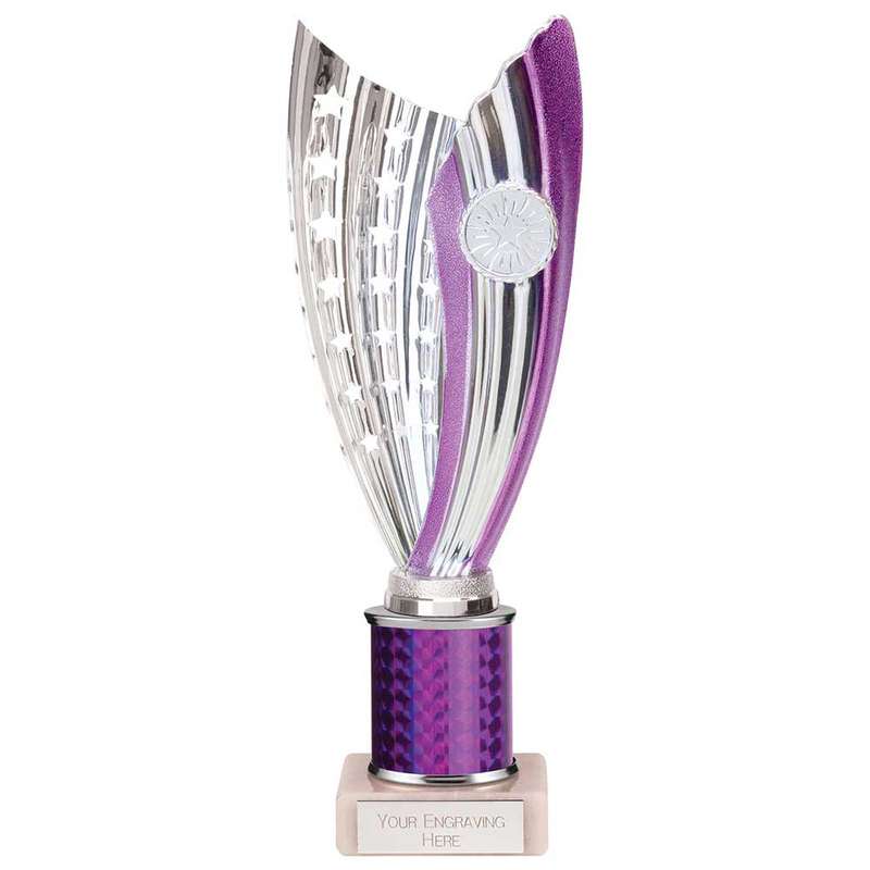 Glamstar Plastic Tube Trophy Purple