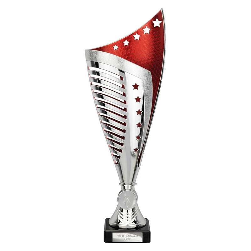 Nebula Trophy Silver & Red