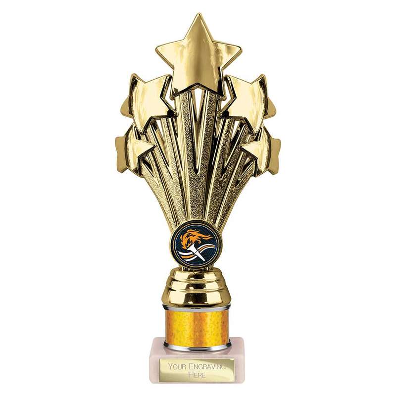 5 Star Multisport Tube Trophy Gold