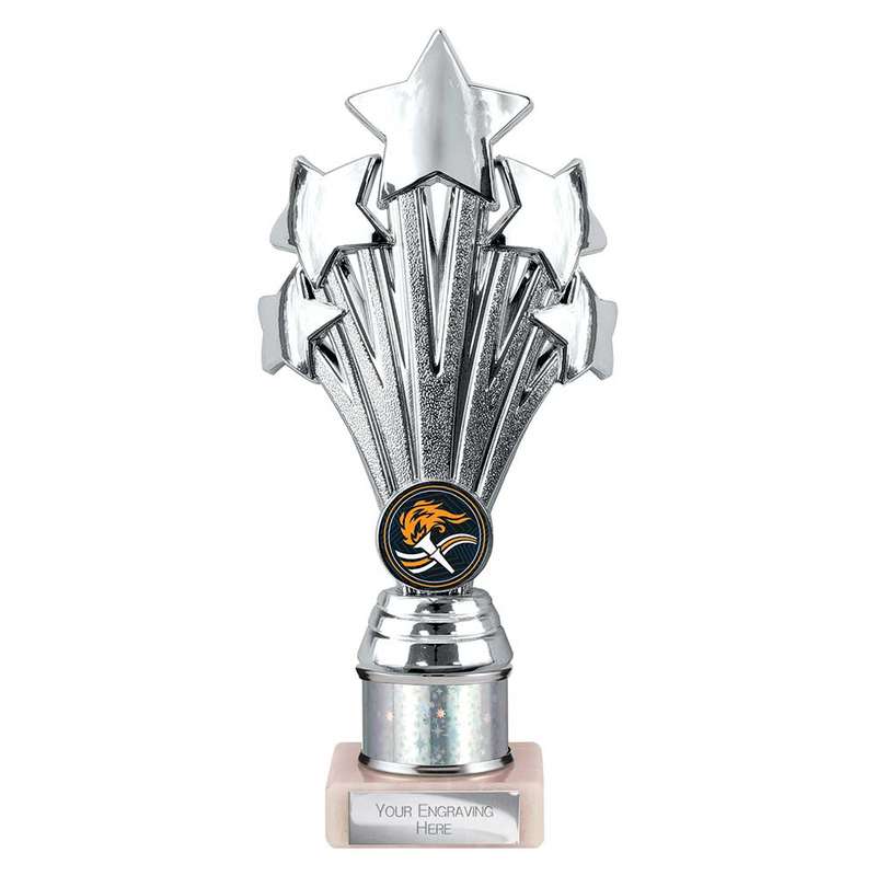 5 Star Multisport Tube Trophy Silver