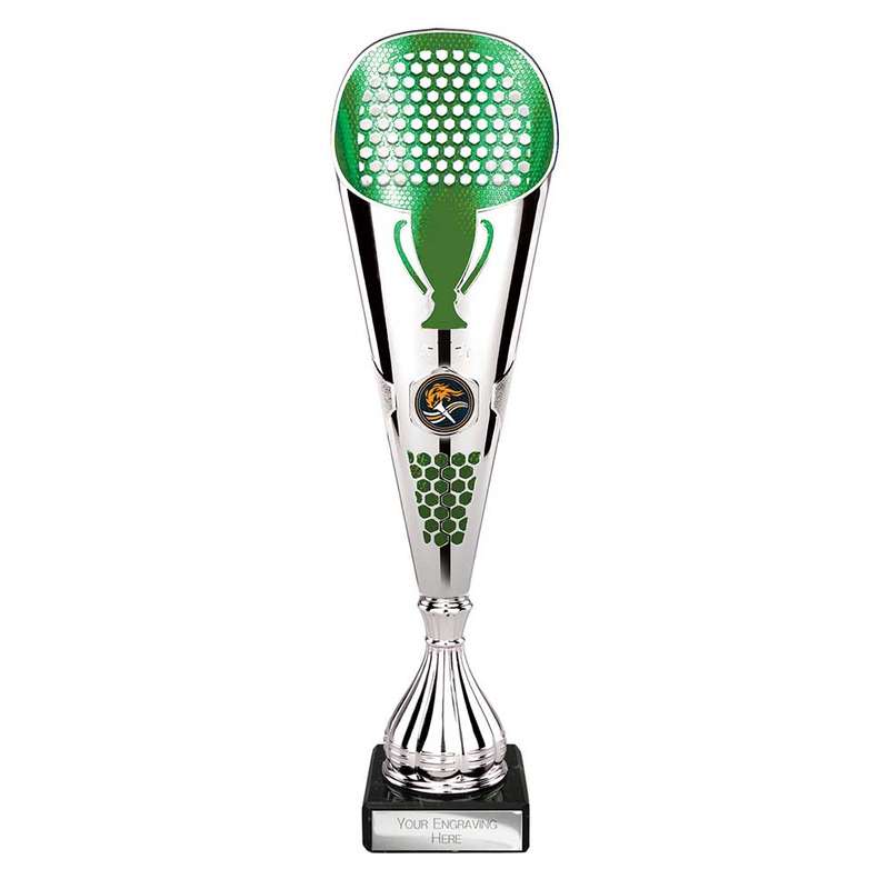 Eclectic Trophy Silver & Green