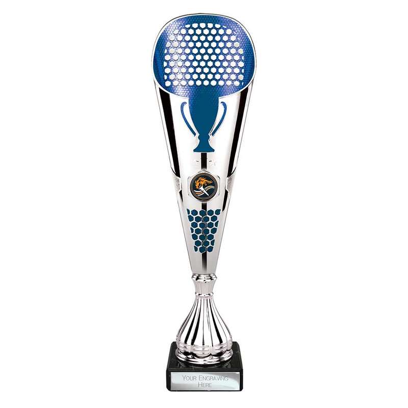 Eclectic Trophy Silver & Blue