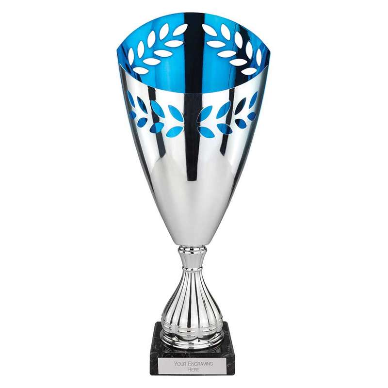 Maximus Laser Trophy Silver & Blue