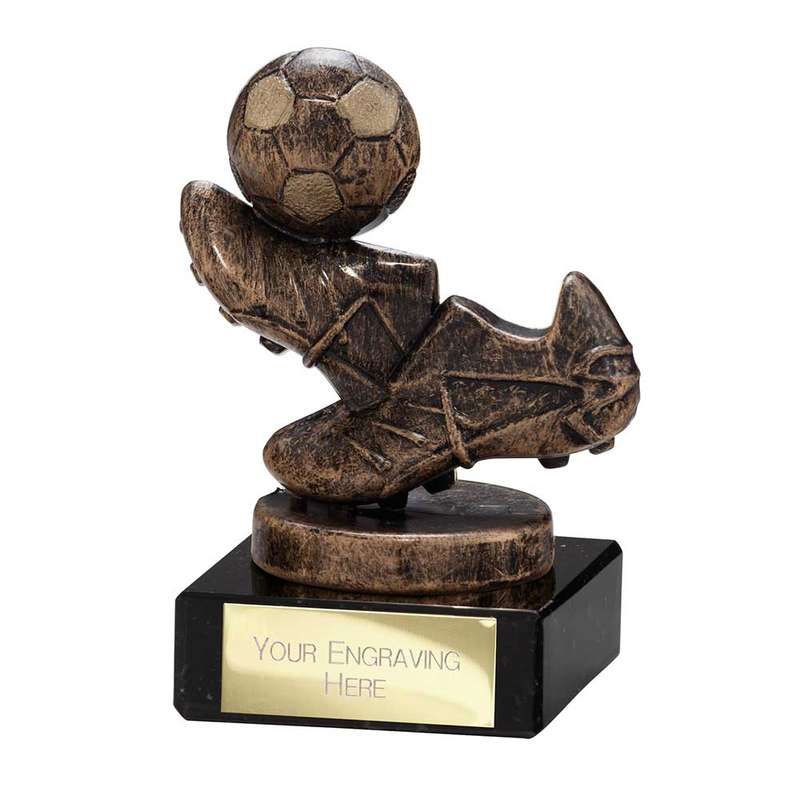 Agility Boot & Ball Football Trophy