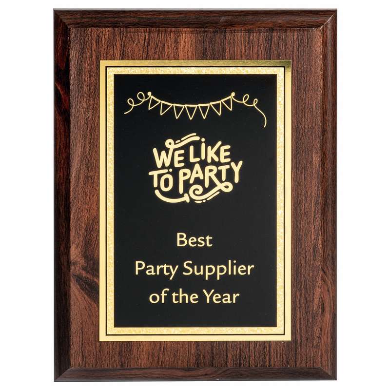 Presentation Corporate Plaque – Dark Wood