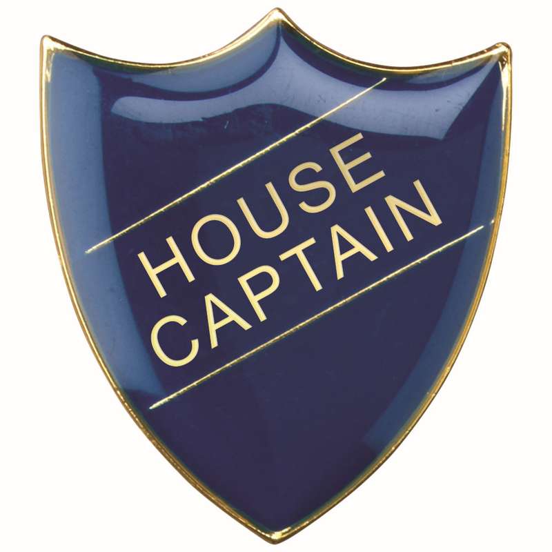 SCHOOL SHIELD BADGE (HOUSE CAPTAIN) BLUE – 1.25in