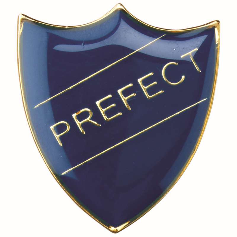 SCHOOL SHIELD BADGE (PREFECT) BLUE – 1.25in