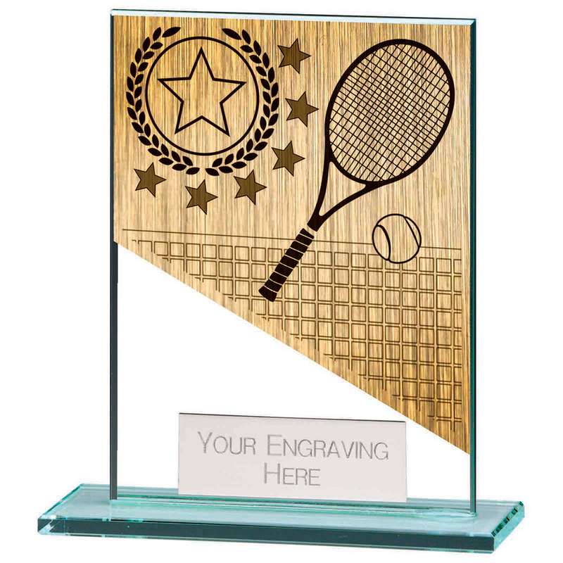 Mustang Tennis Jade Glass Award