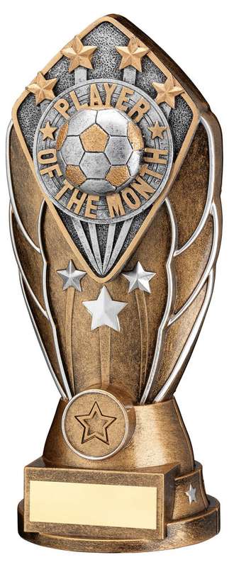 BZ/SILV DIAMOND COLUMN + PLAYER OF THE MONTH DISC & PLATE (1in CEN) – 6.75in