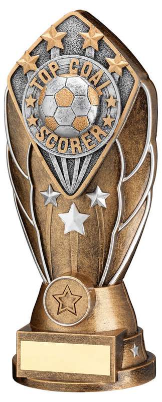 BZ/SILV DIAMOND COLUMN + TOP GOAL SCORER DISC & PLATE (1in CEN) – 6.75in