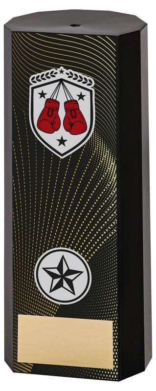 BLACK PLASTIC FILLED COLUMN BOXING (1in CEN) – 6in