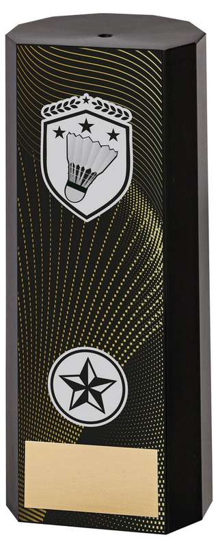 BLACK PLASTIC FILLED COLUMN BADMINTON (1in CEN) – 6in