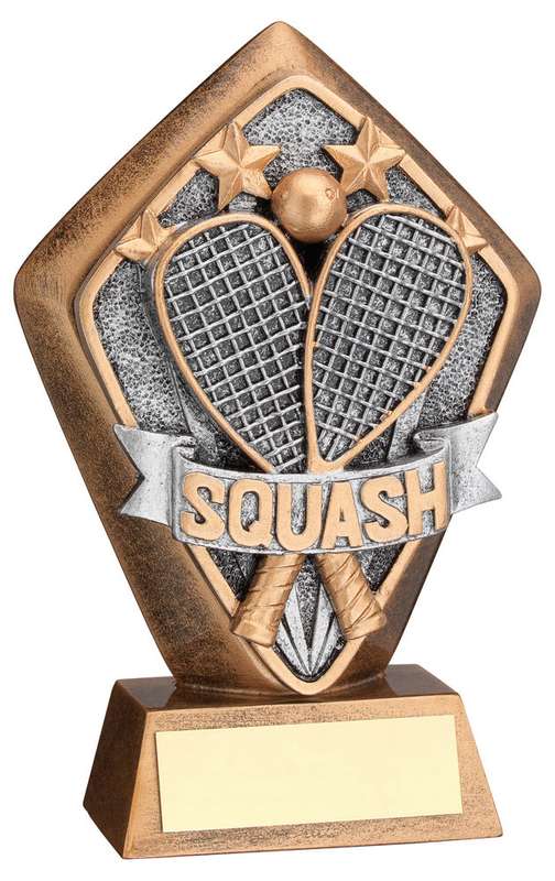 BRZ/GOLD DIAMOND HOLDER WITH SQUASH DISC WITH PLATE – 5.25in