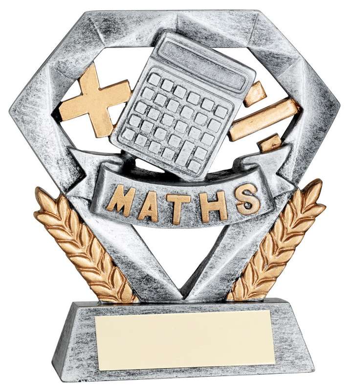 PEW/GOLD MATHS MINI DIAMOND WITH PLATE – 4in