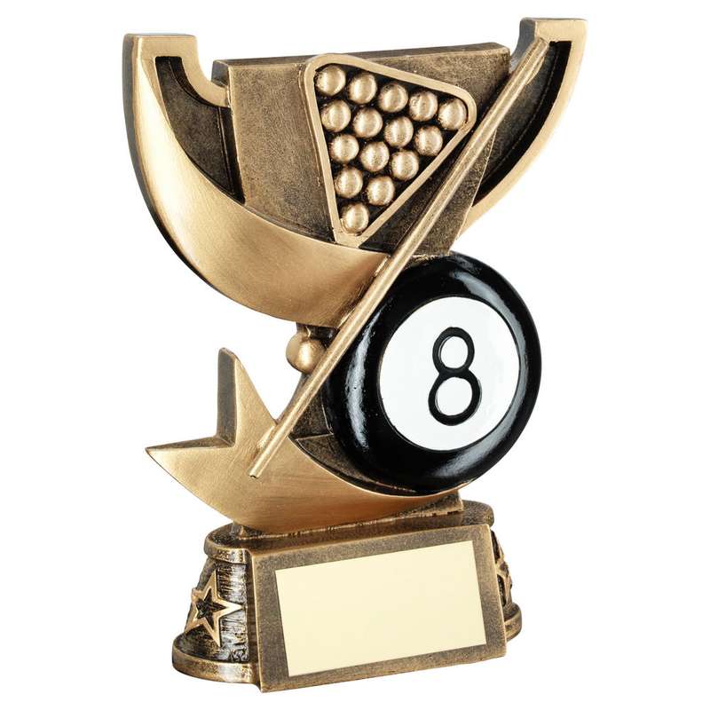 BRZ/GOLD CUP RANGE FOR POOL WITH ENGRAVING PLATE – 5in