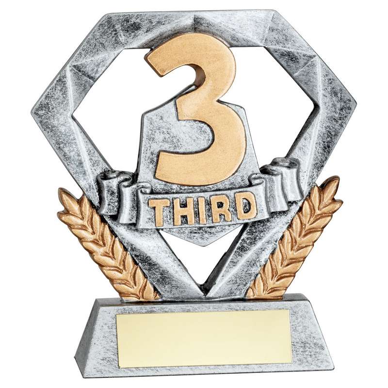 PEW/GOLD THIRD MINI DIAMOND WITH PLATE – 4in