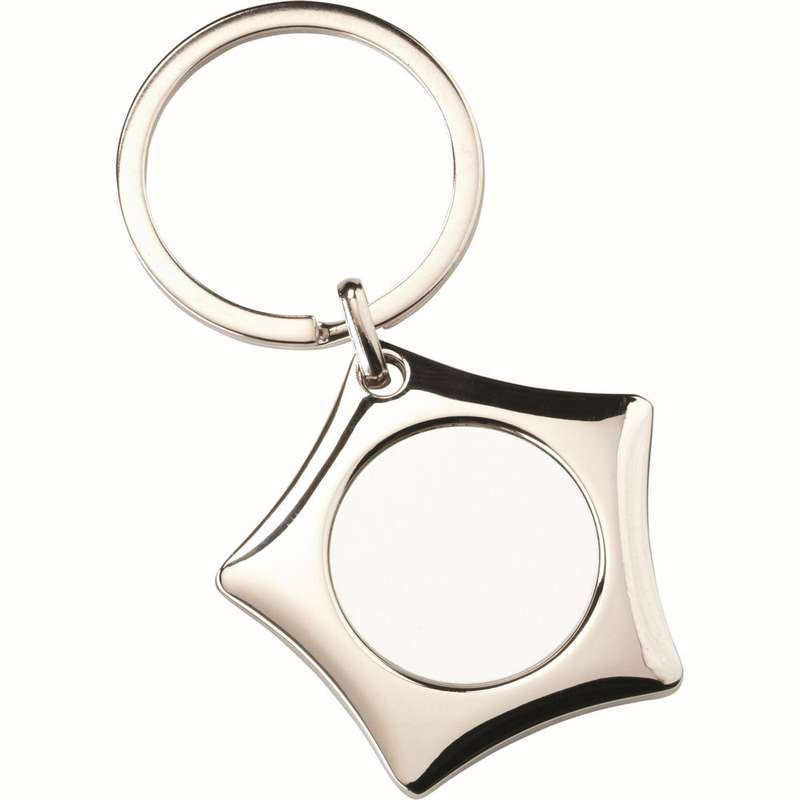 METAL STAR KEYRING (1in CENTRE) – 1.75in