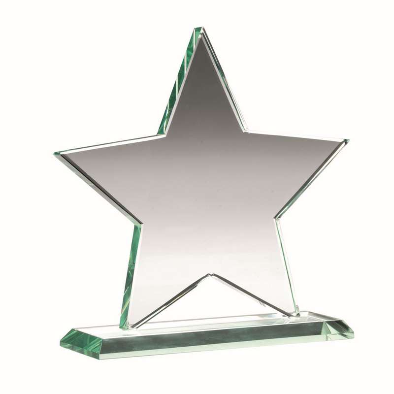 JADE GLASS STAR (10mm THICK) – 5.25in