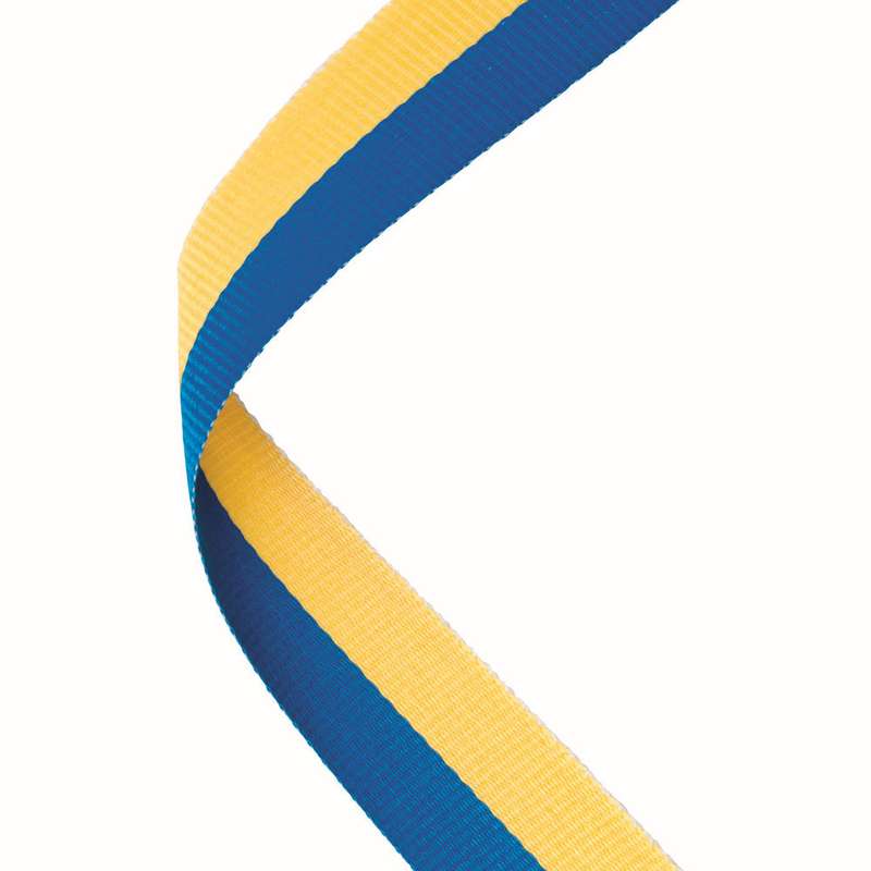MEDAL RIBBON ROYAL BLUE/YELLOW – 30 X 0.875in