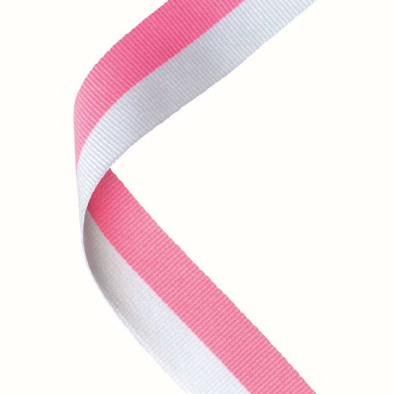 MEDAL RIBBON PINK/WHITE – 30 X 0.875in
