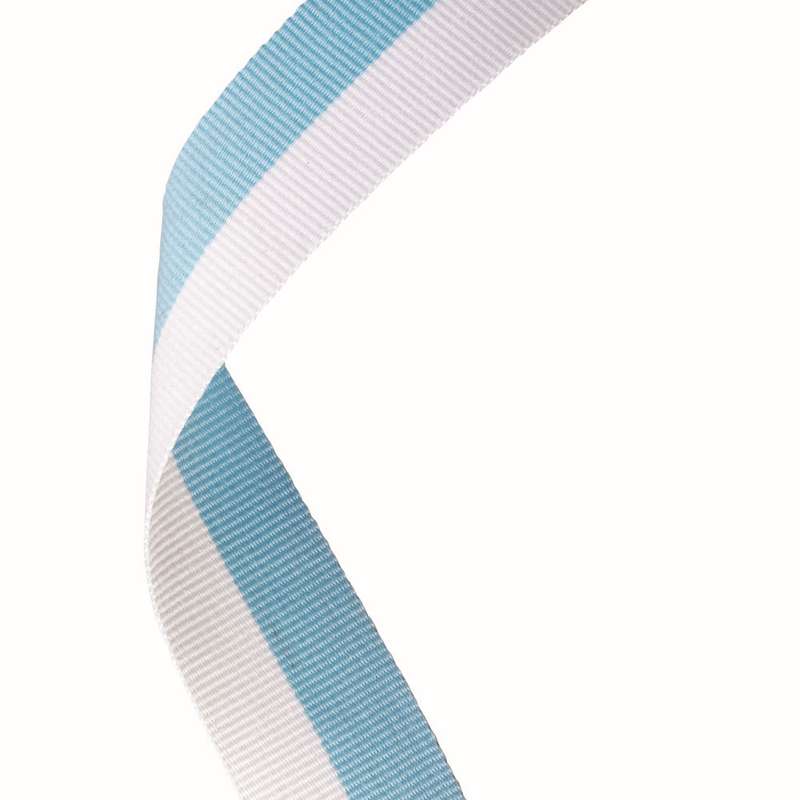 MEDAL RIBBON SKY BLUE/WHITE – 30 X 0.875in