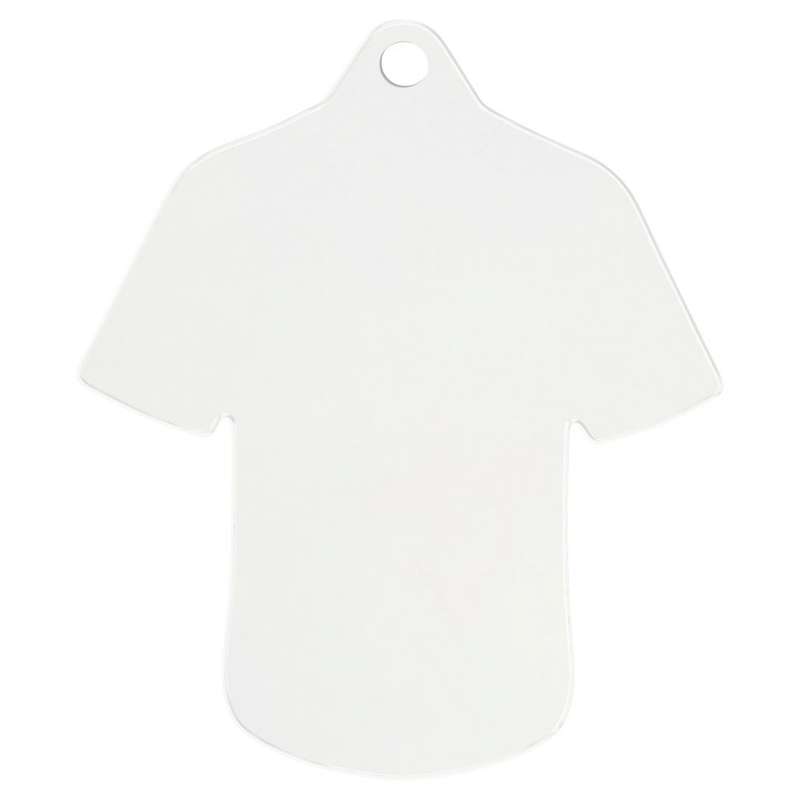 PLAIN WHITE SHIRT MEDAL USED FOR SUBLIMATION – 2.75 x 2.5in