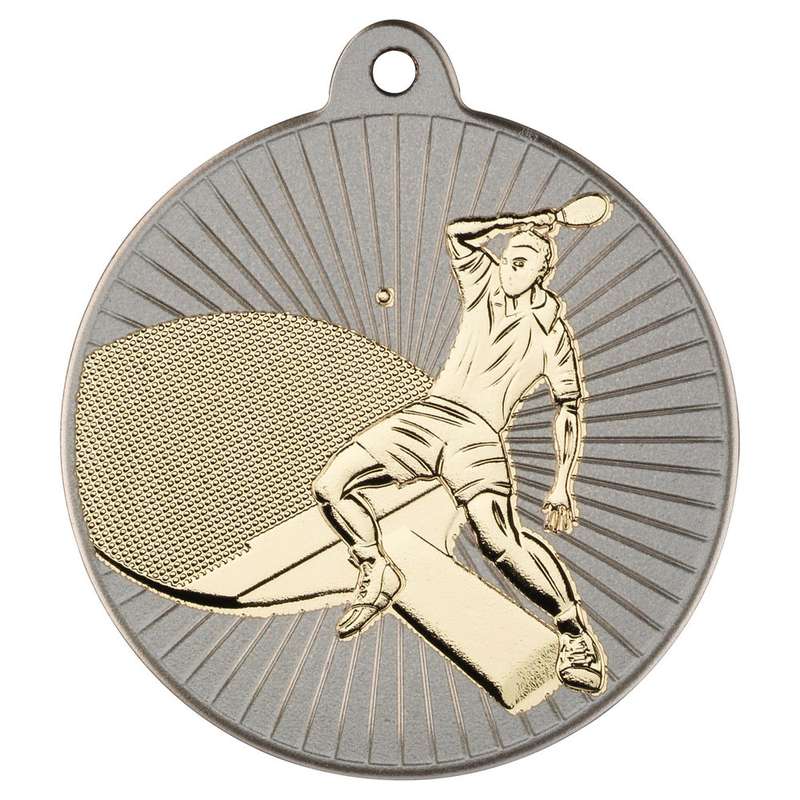 TABLE TENNIS TWO COLOUR MEDAL MATT SILVER/BRONZE – 2in