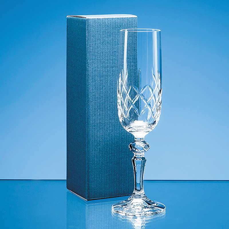 Blue Champagne Flute Tuck Gift Box